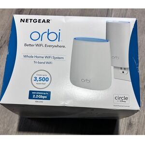 Netgear Orbi AC2200 Tri-band Mesh WiFi System RBK20W-100NAS Router Satellite